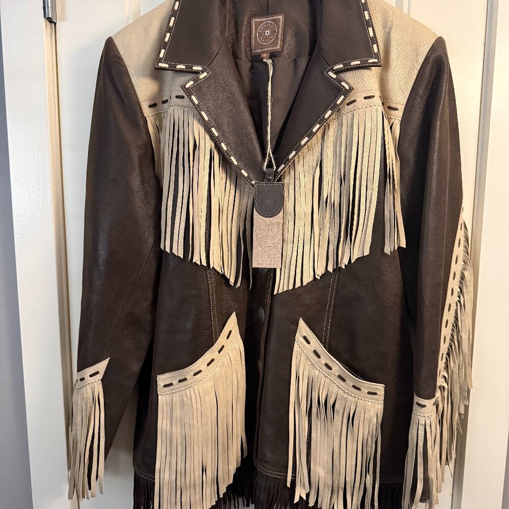 DOUBLE D RANCH Donnie Jacket BRONCO – Western Fringe Leather Jacket